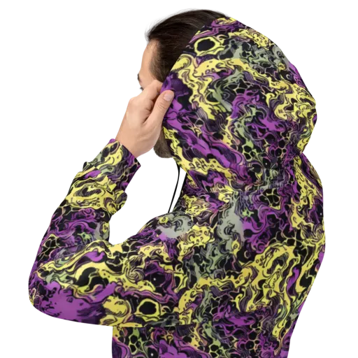 Violet Fossil on a Hoodie