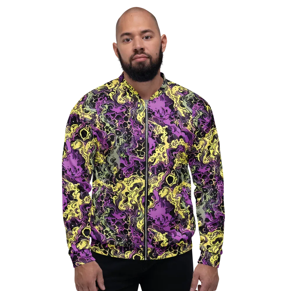 Violet Fossil on Bomber Jacket — Front