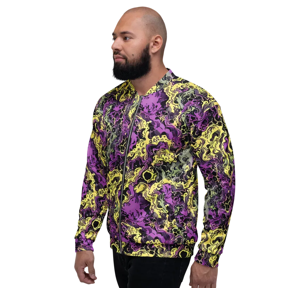 Violet Fossil on Bomber Jacket — Left