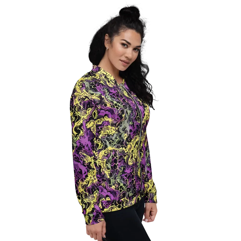 Violet Fossil on Bomber Jacket — Right