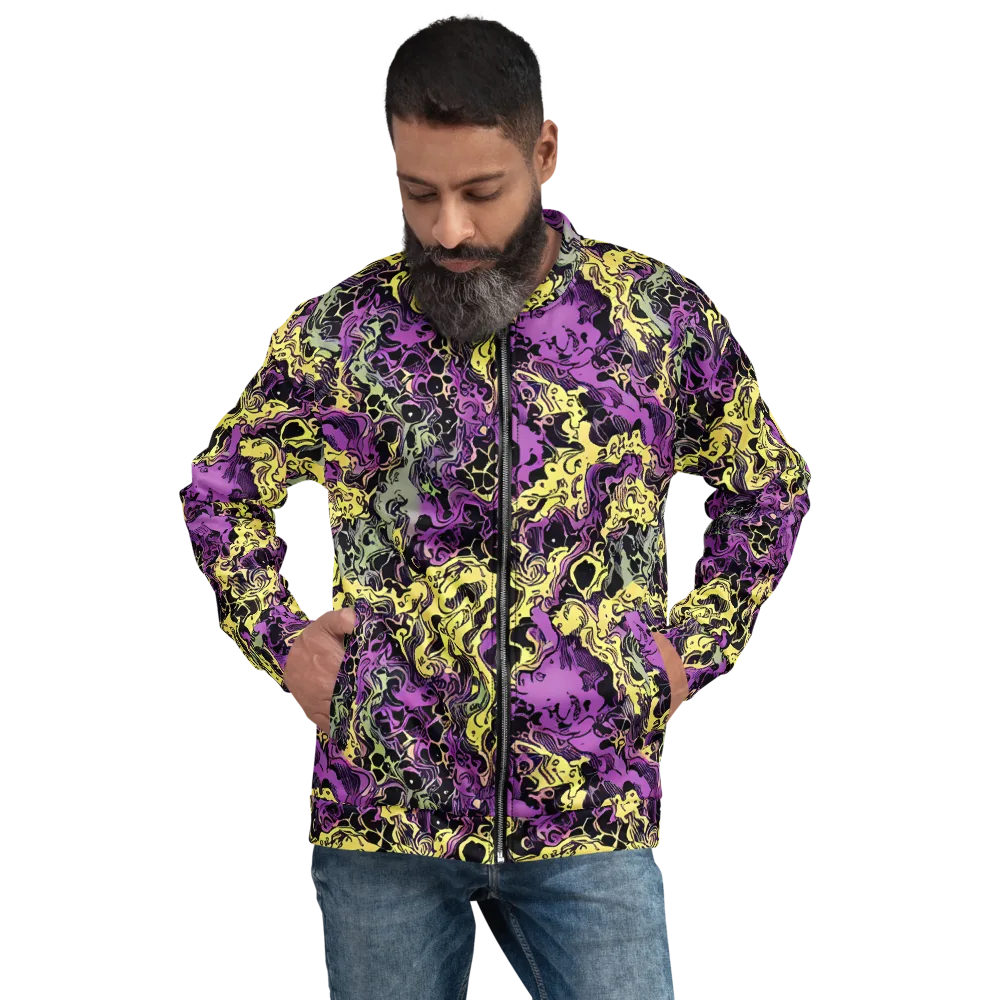 Violet Fossil on Bomber Jacket — Front