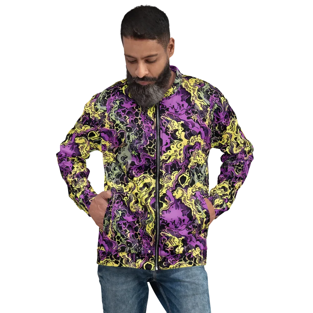 Violet Fossil on Bomber Jacket — Front