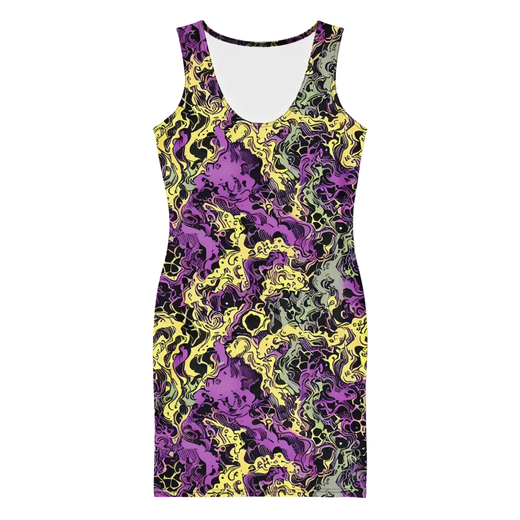 Violet Fossil on Bodycon Dress — Front