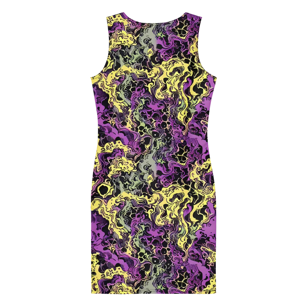 Violet Fossil on Bodycon Dress — Back