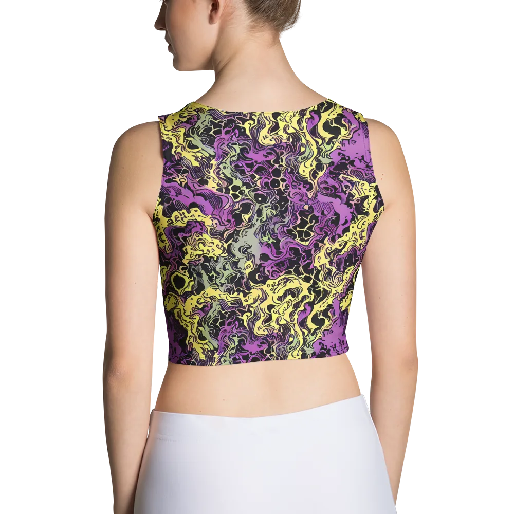 Violet Fossil on Crop Top — Back