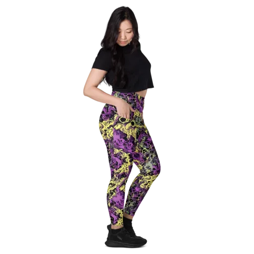 Violet Fossil on a Leggings with Pockets