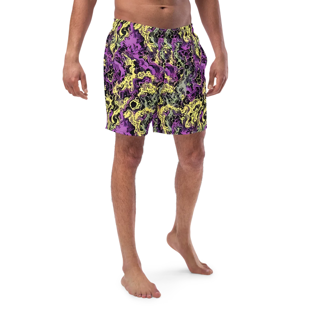 Violet Fossil on Swim Trunks — Front