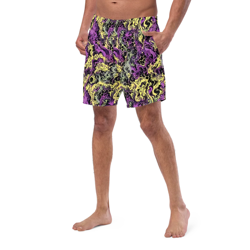 Violet Fossil on Swim Trunks — Left Front