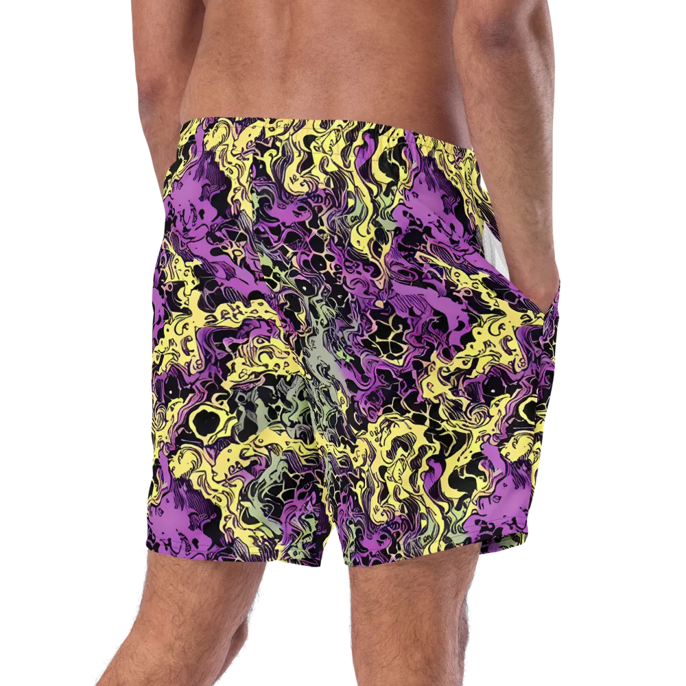 Violet Fossil on Swim Trunks — Right Back