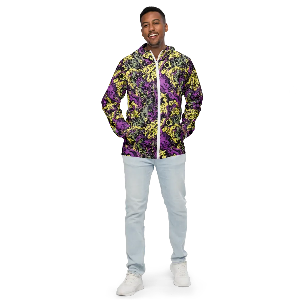 Violet Fossil on Men's Windbreaker — Front