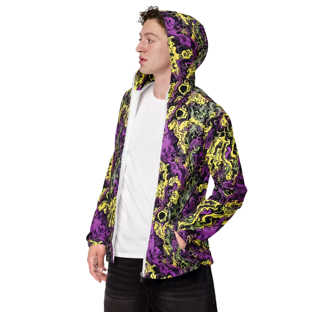 Violet Fossil on Men's Windbreaker — Left Front