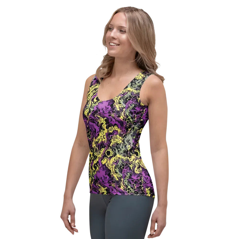 Violet Fossil on Women's Tank Top — Left Front