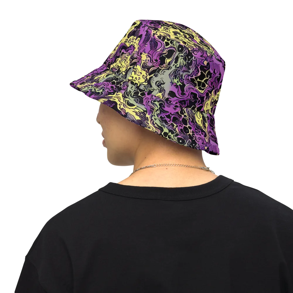 Violet Fossil on Reversible Bucket Hat — Back Inside