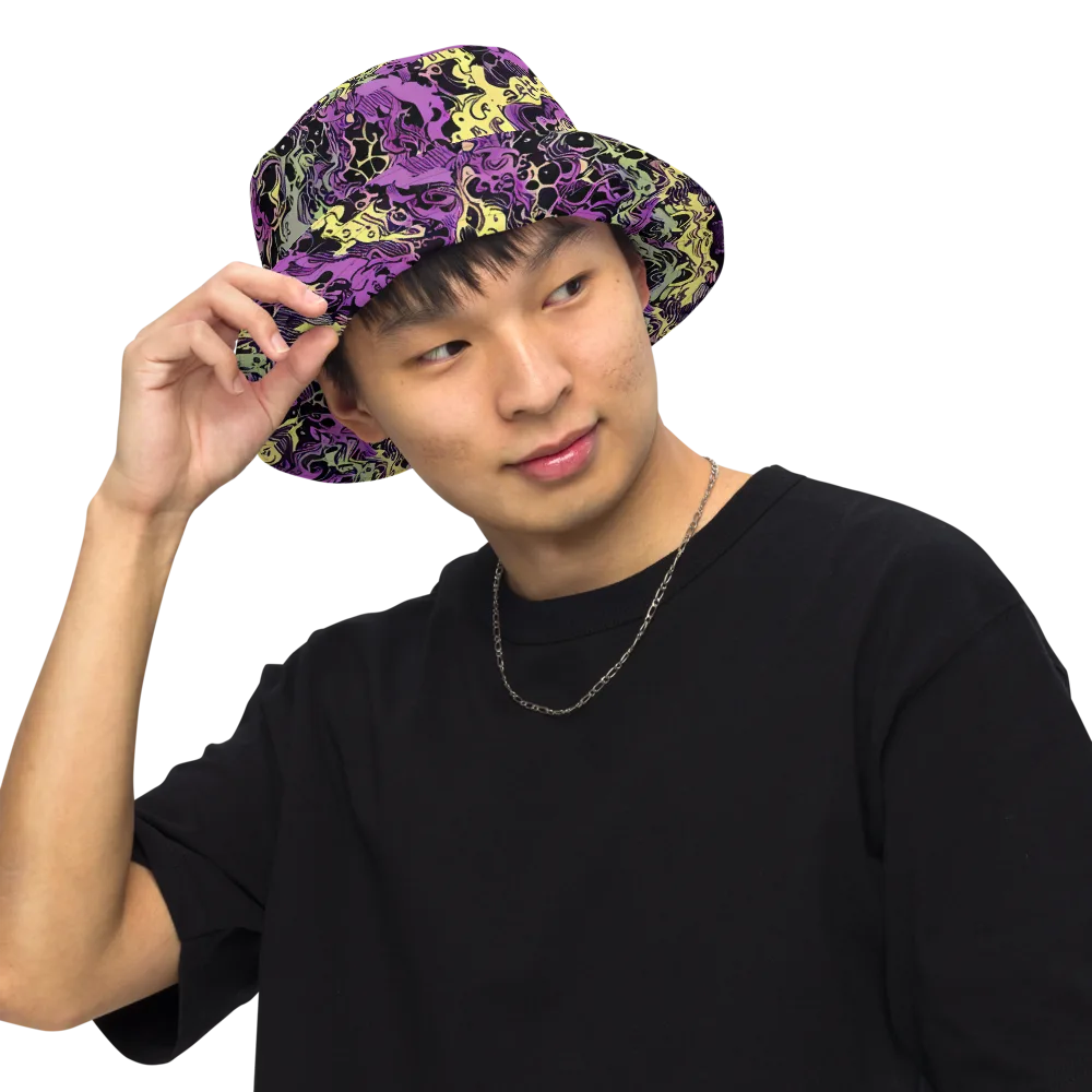 Violet Fossil on Reversible Bucket Hat — Front Inside