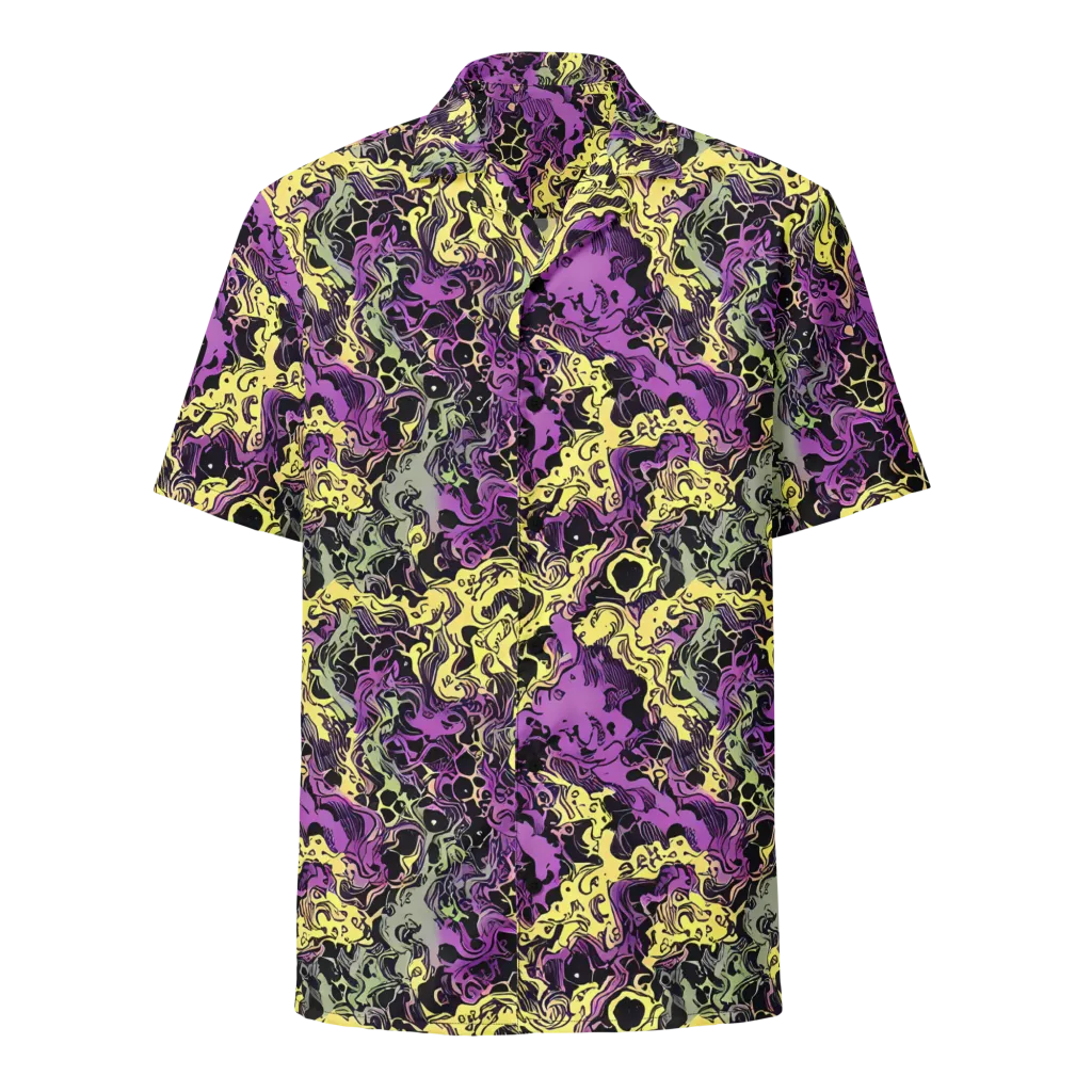 Violet Fossil on Button Shirt — Front