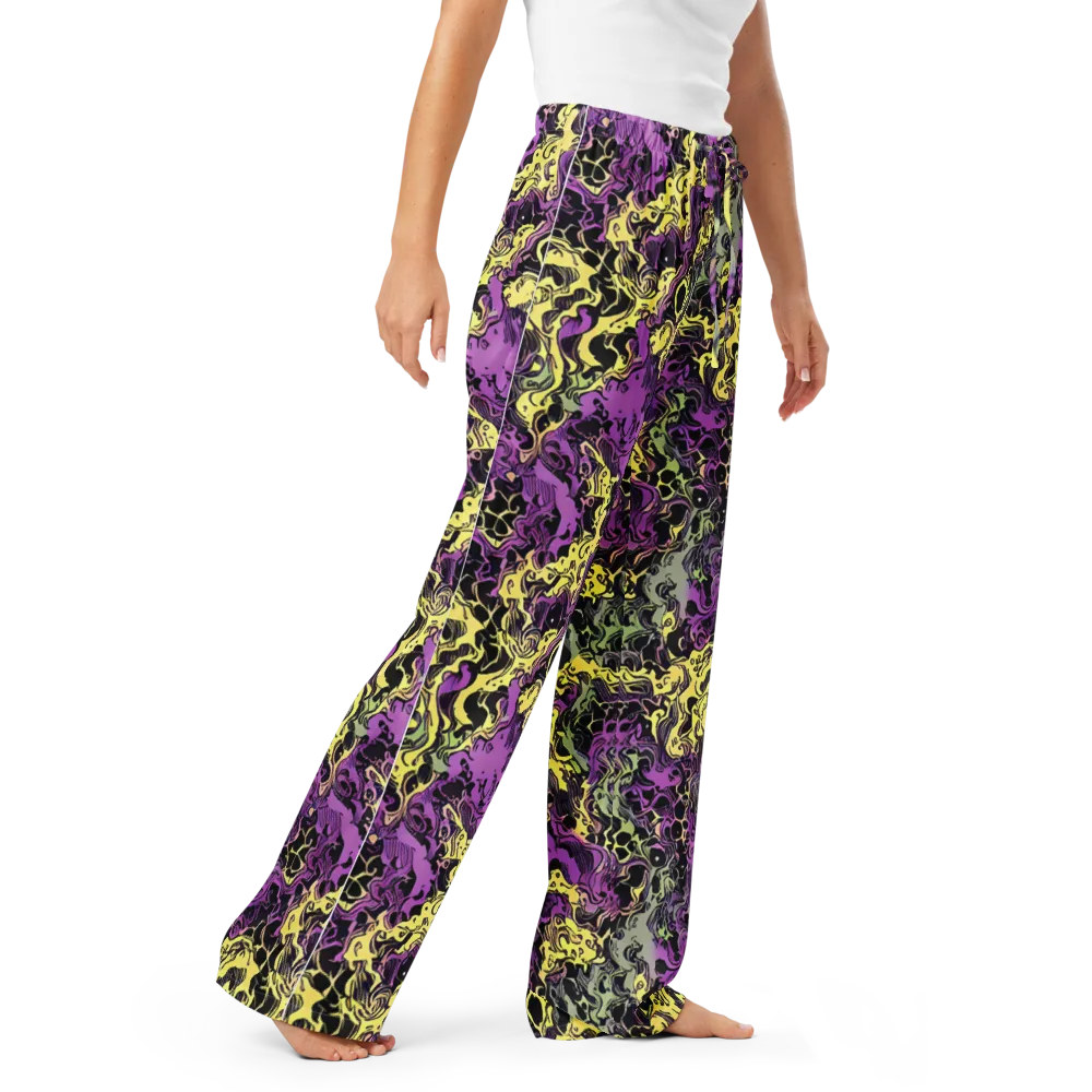 Violet Fossil on Women's Pajama Pants — Right Front