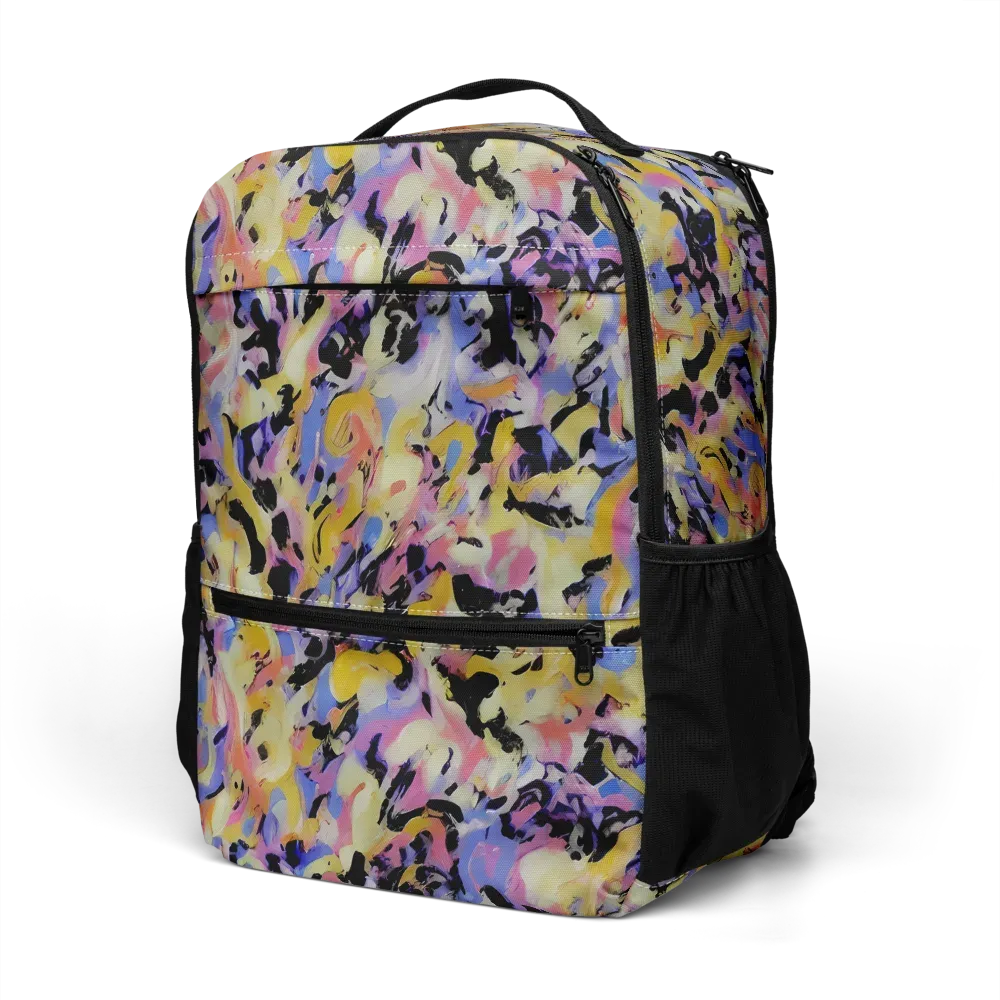Electric Impression on Utility Backpack — Left Front