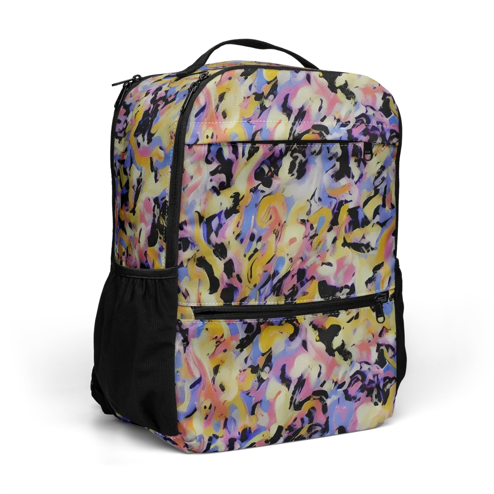 Electric Impression on Utility Backpack — Right Front
