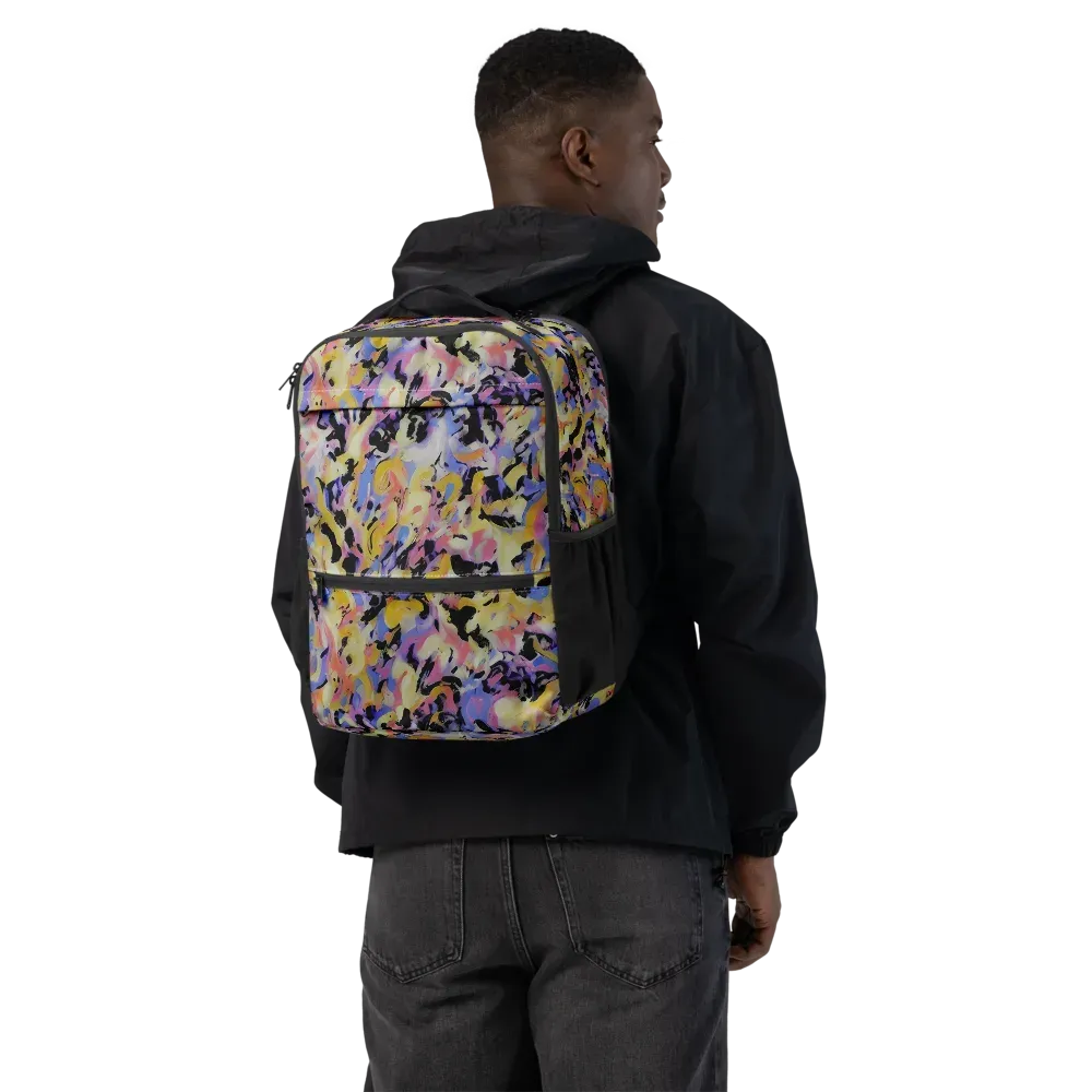 Electric Impression on Utility Backpack — Back