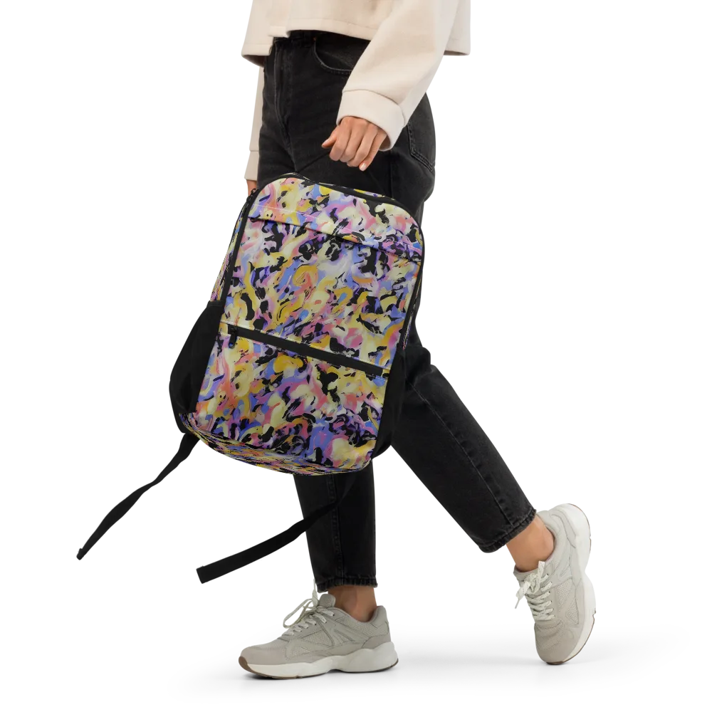 Electric Impression on Utility Backpack — Front