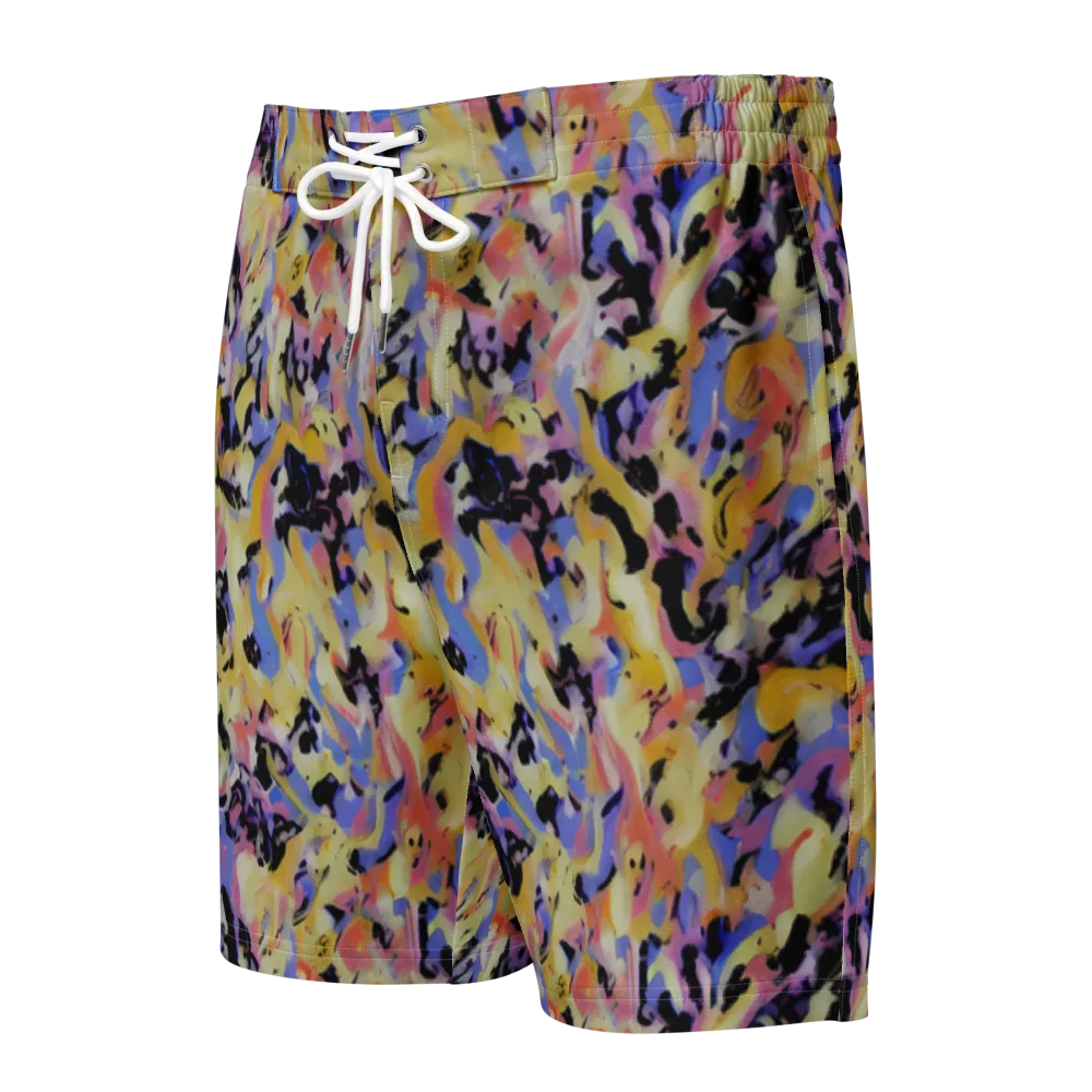 Electric Impression on Men's Board Shorts — Front