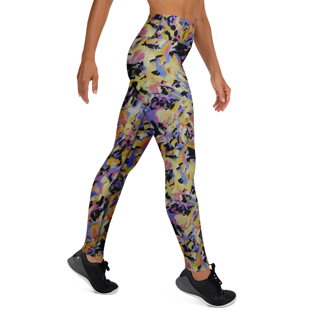 Electric Impression on Yoga Leggings — Right