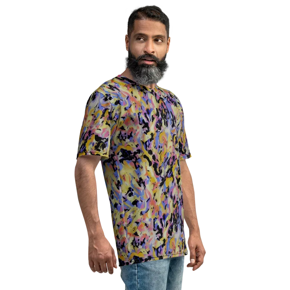 Electric Impression on Men's Crew Neck T-Shirt — Right