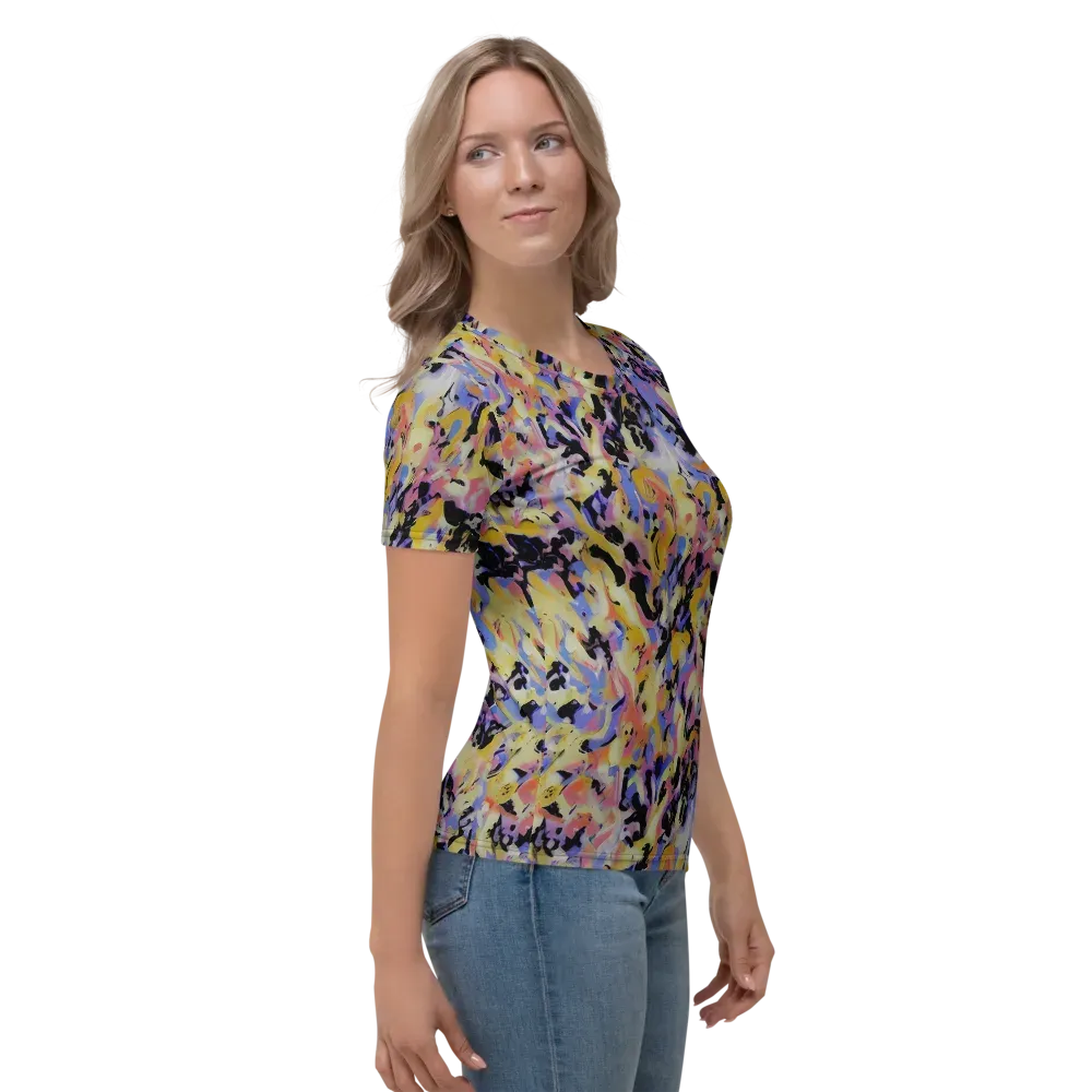 Electric Impression on Women's Crew Neck T-Shirt — Right