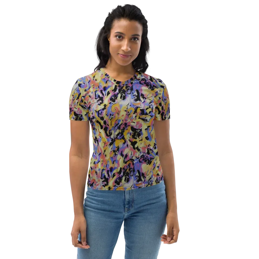 Electric Impression on Women's Crew Neck T-Shirt — Front