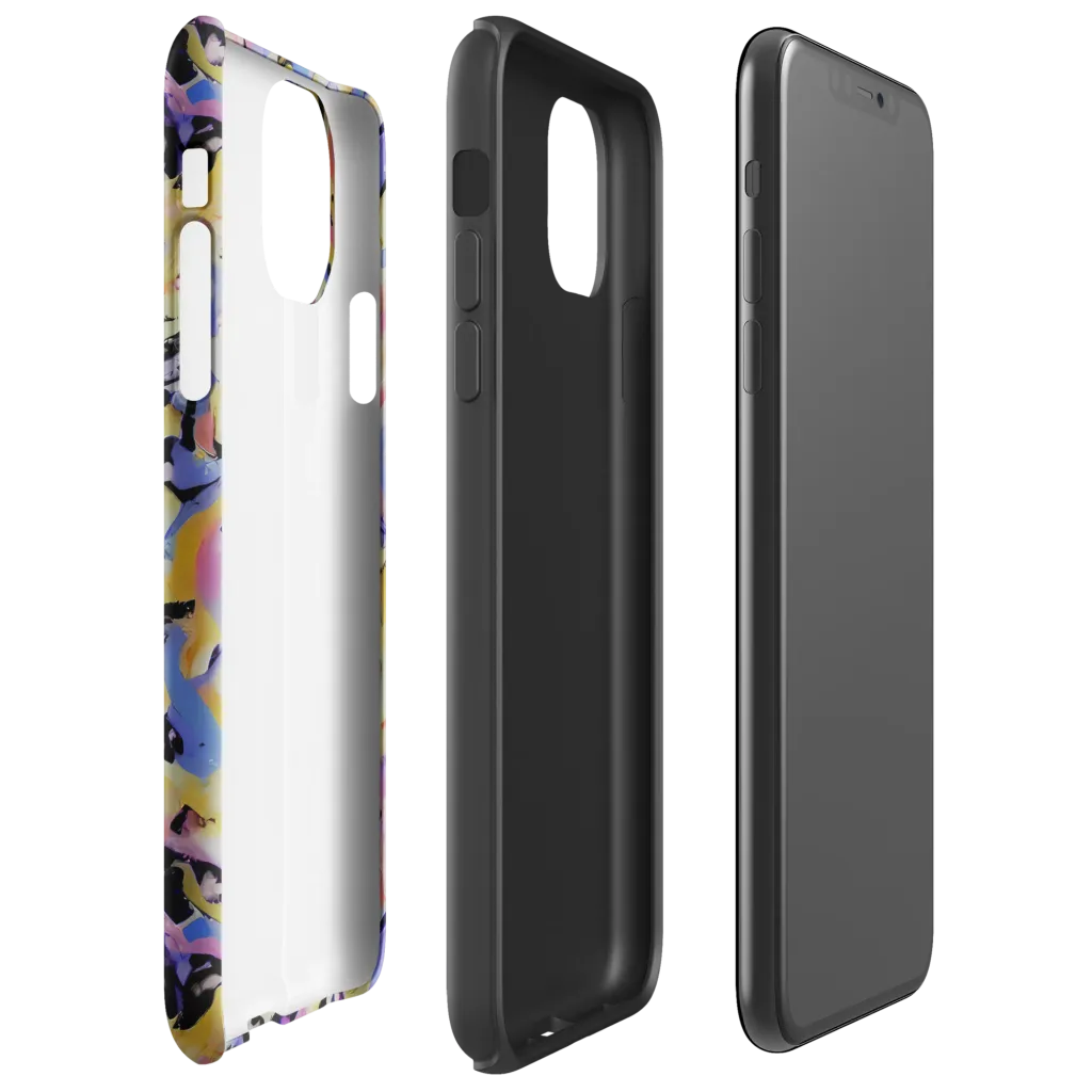 Electric Impression on Tough Case for iPhone® — Right