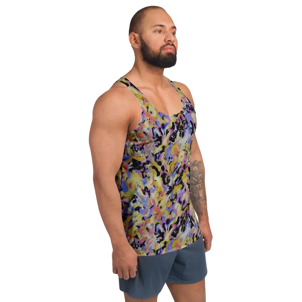 Electric Impression on Men's Tank Top — Right Front