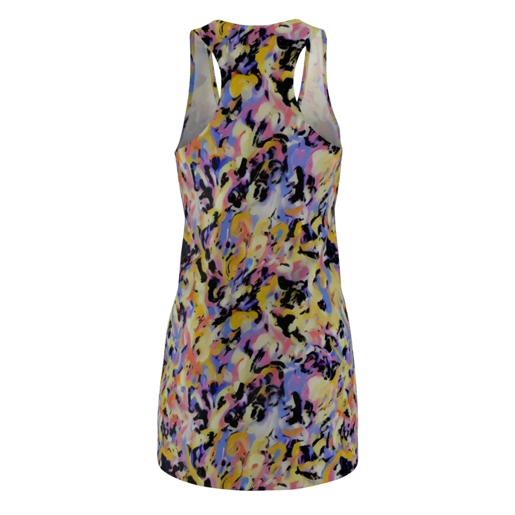 Electric Impression on Racerback Dress — Back