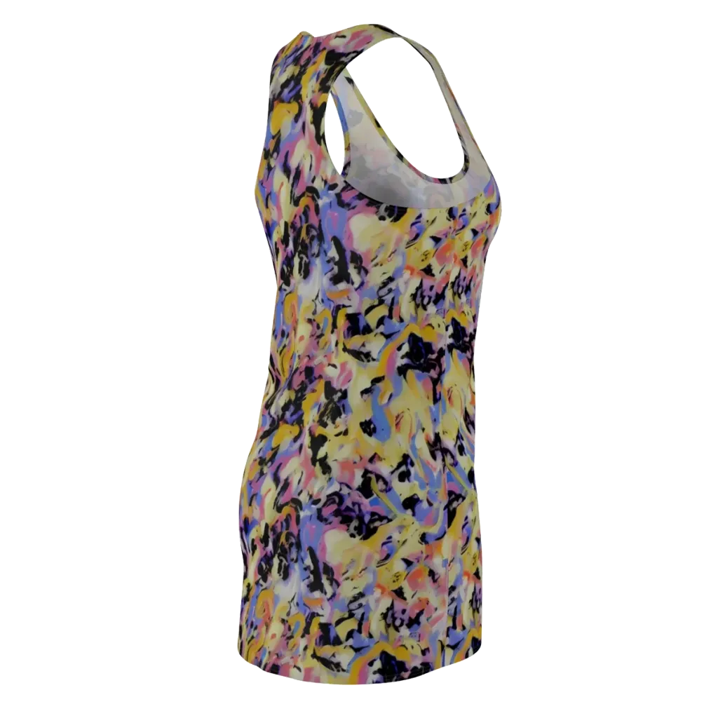 Electric Impression on Racerback Dress — Back Side