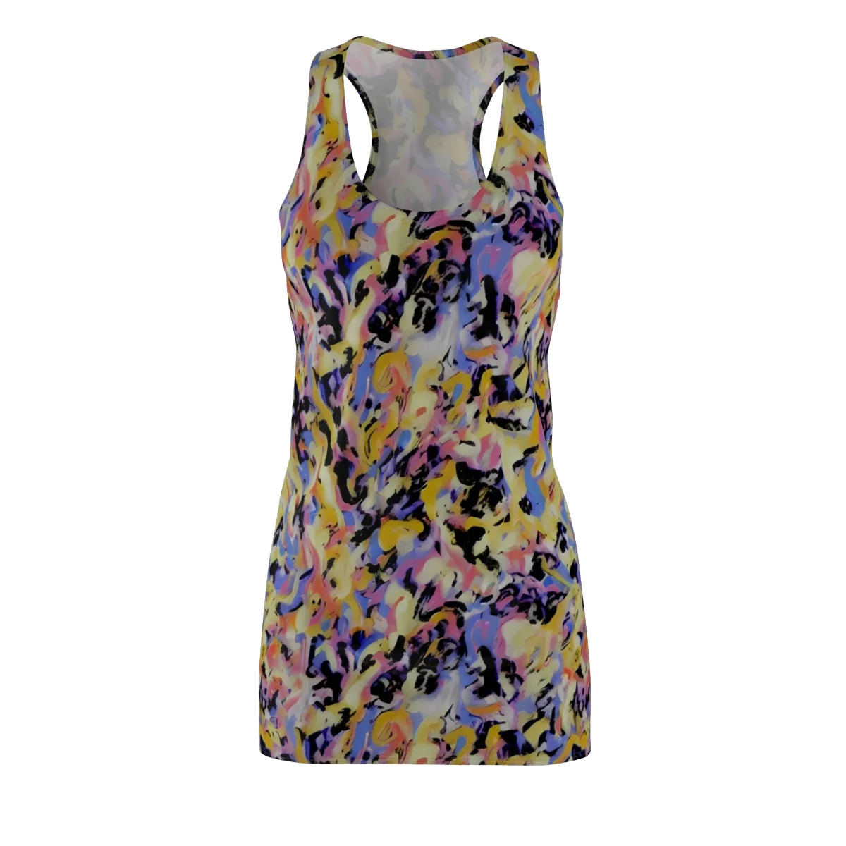 Electric Impression on Racerback Dress — Front