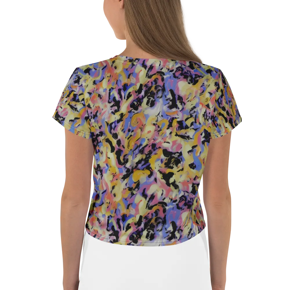 Electric Impression on Crop Tee — Back