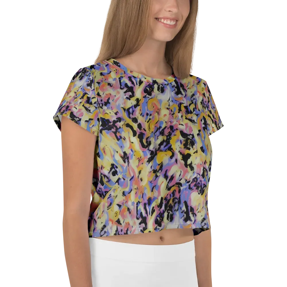 Electric Impression on Crop Tee — Right