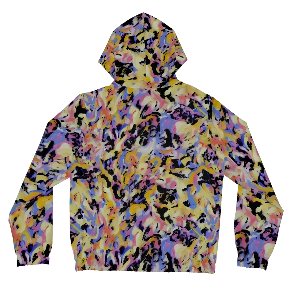 Electric Impression on Women's Full-Zip Hoodie — Back