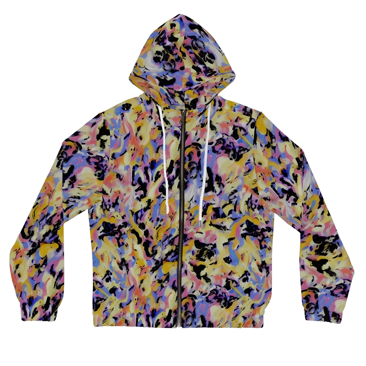 Electric Impression on Women's Full-Zip Hoodie — Front