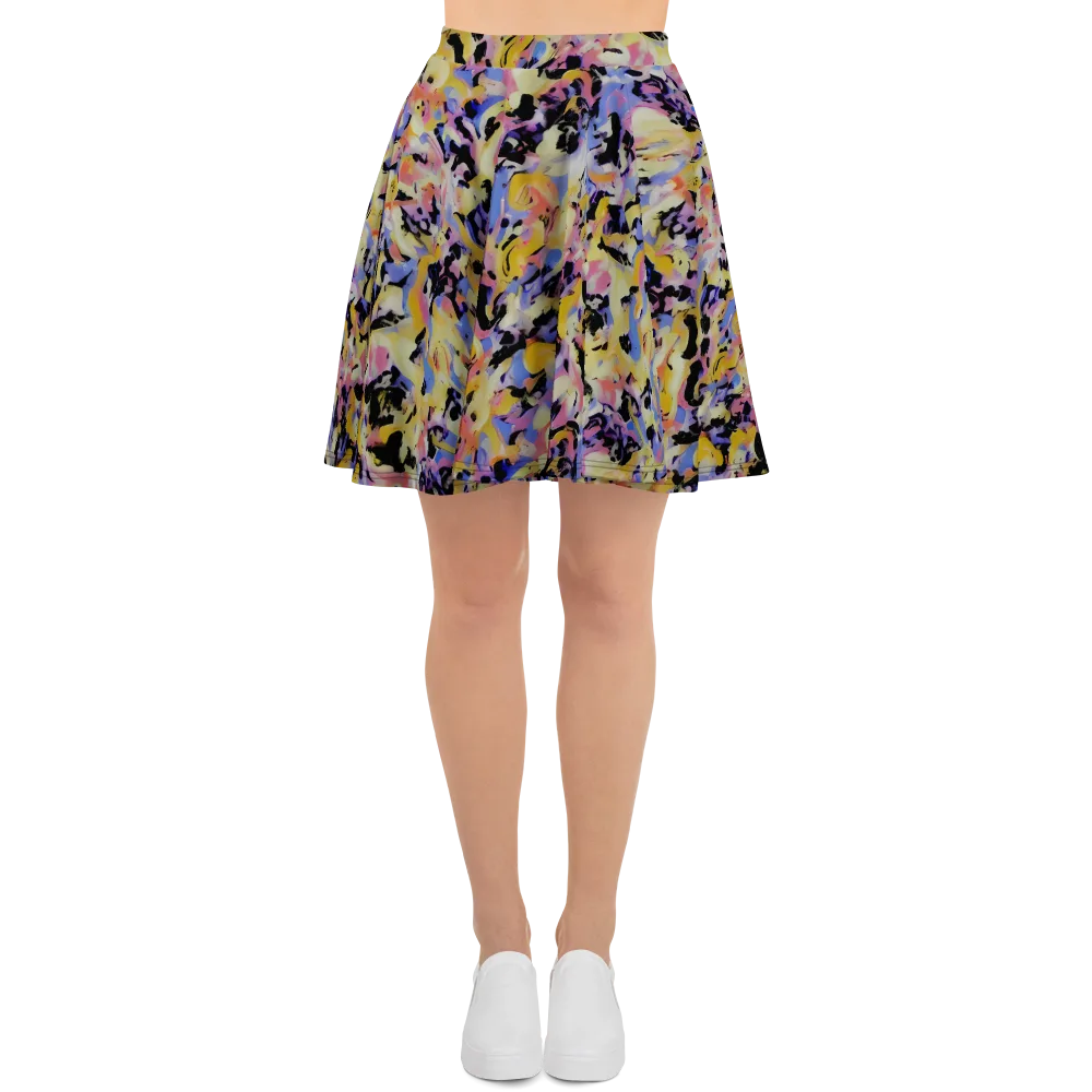 Electric Impression on Skater Skirt — Front