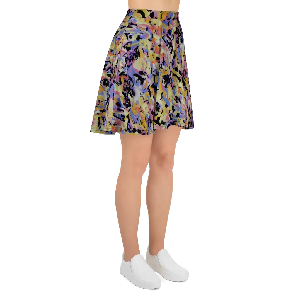 Electric Impression on Skater Skirt — Right
