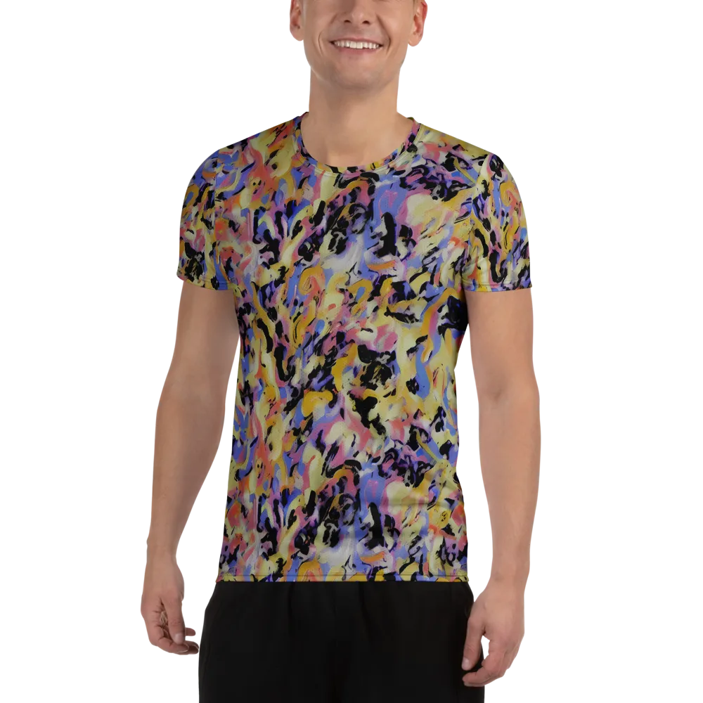 Electric Impression on Men's Athletic T-Shirt — Front