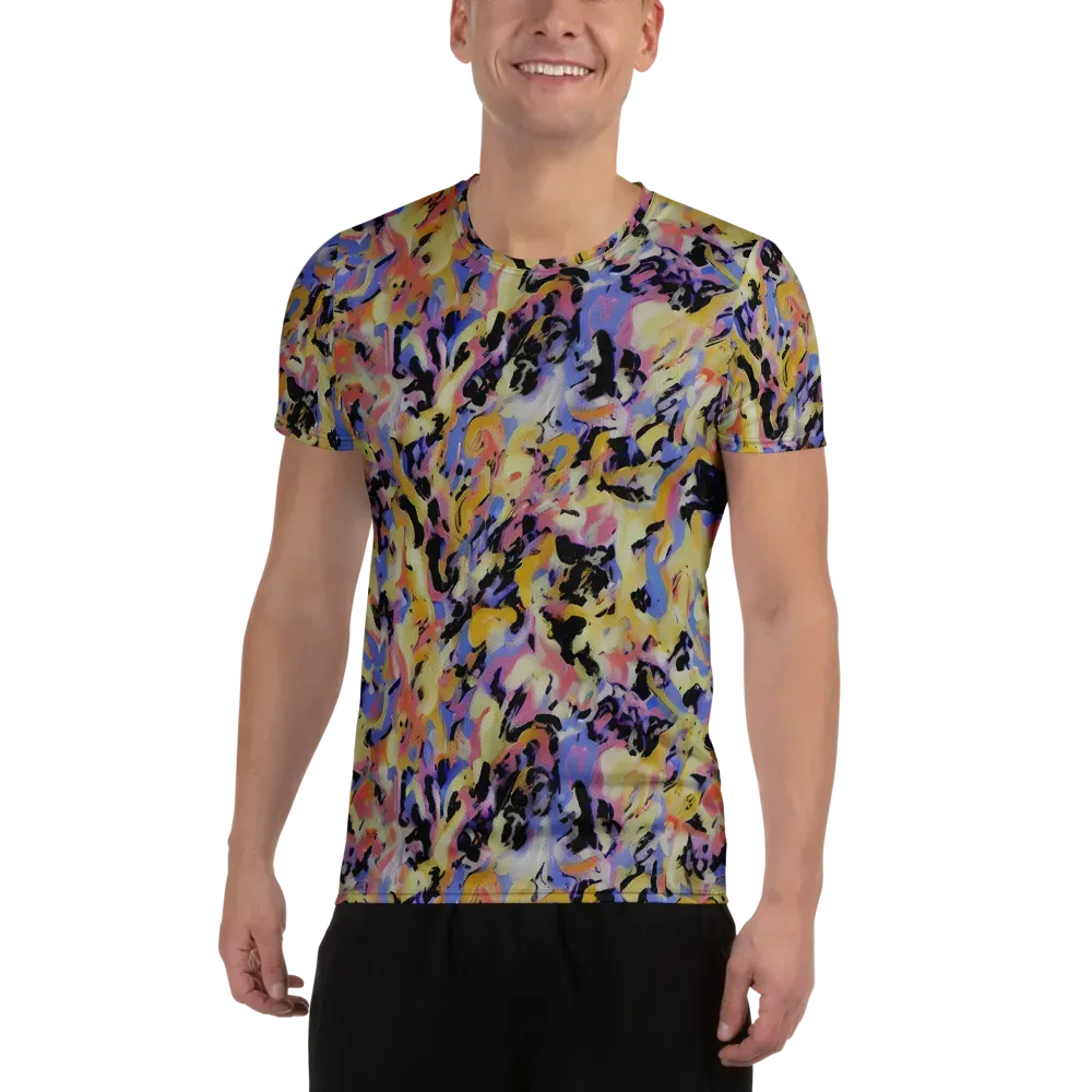 Electric Impression on Men's Athletic T-Shirt — Front