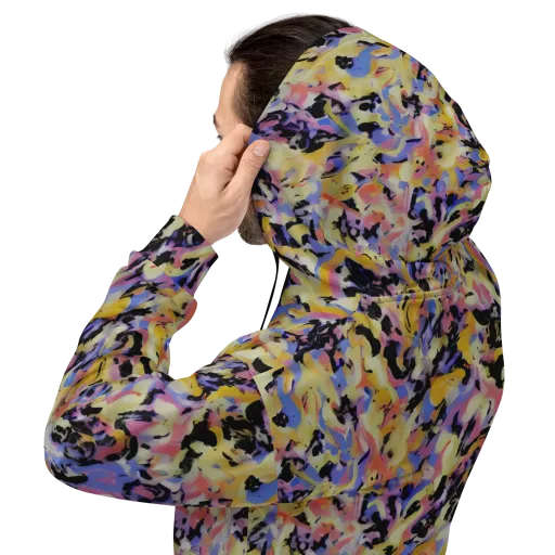 Electric Impression on a Hoodie