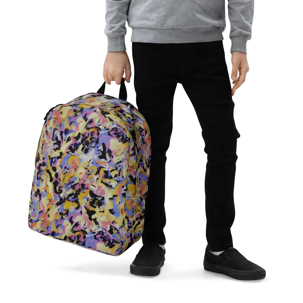 Electric Impression on Minimalist Backpack — Zoomed-in