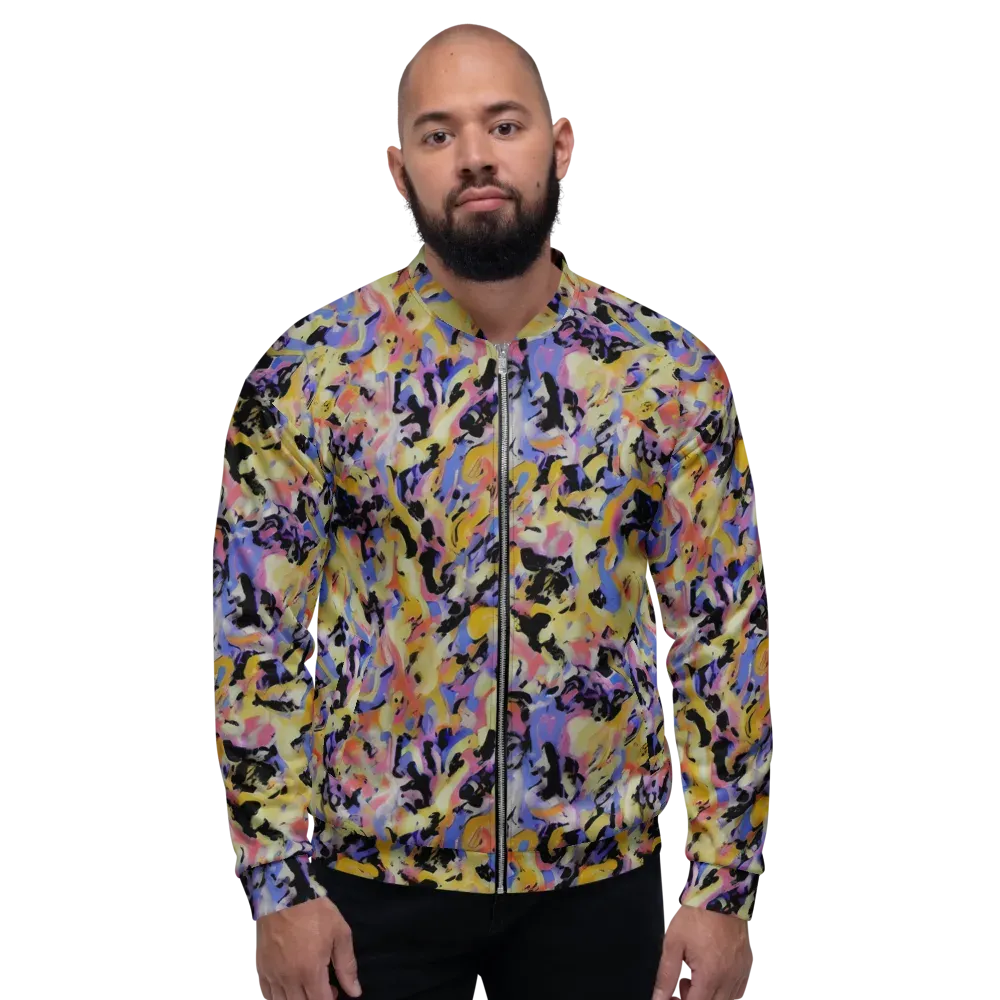 Electric Impression on Bomber Jacket — Front