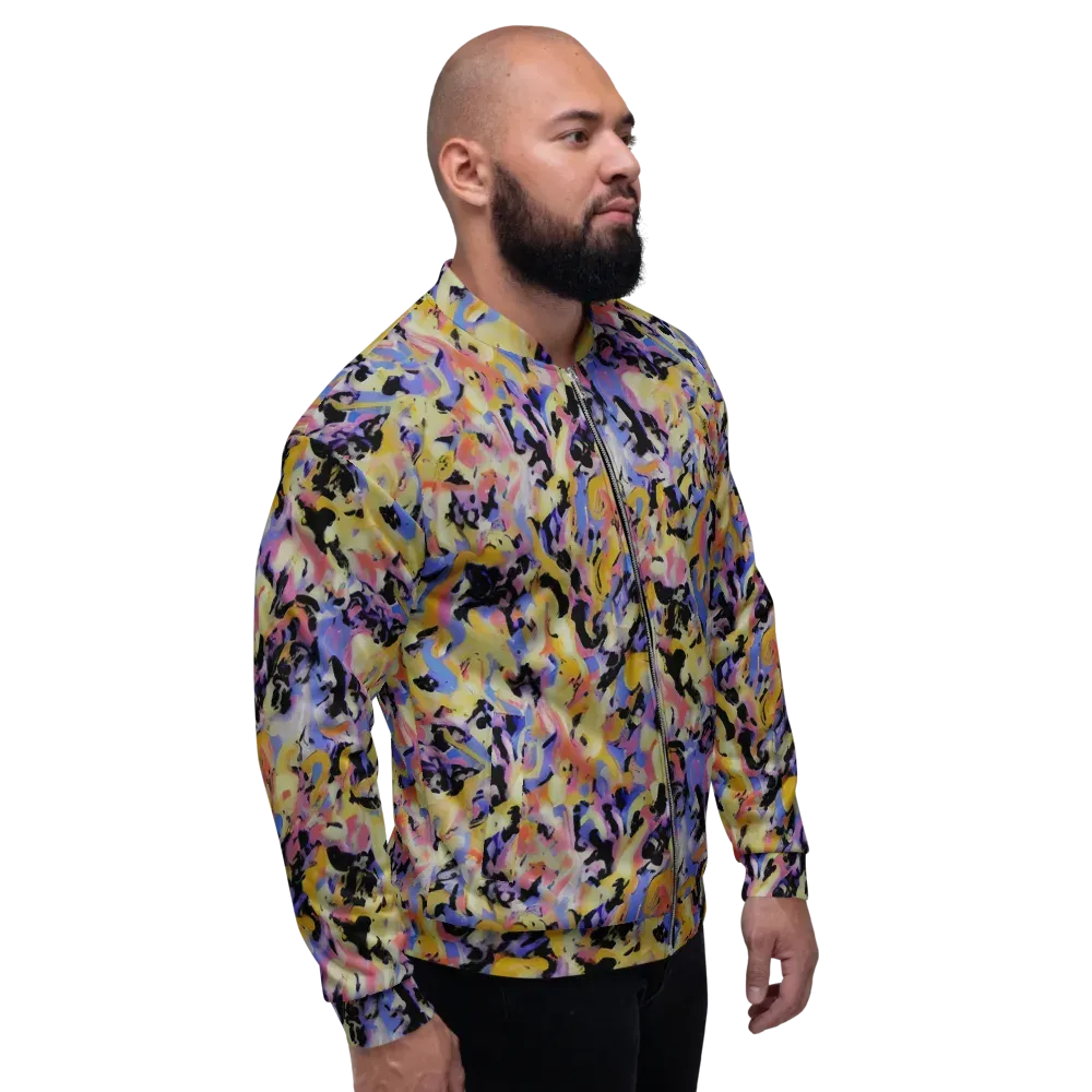 Electric Impression on Bomber Jacket — Right