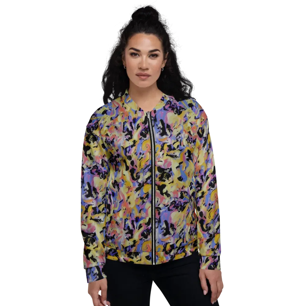 Electric Impression on Bomber Jacket — Front