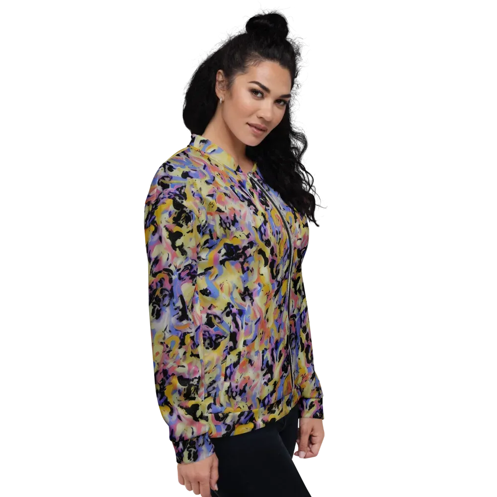 Electric Impression on Bomber Jacket — Right