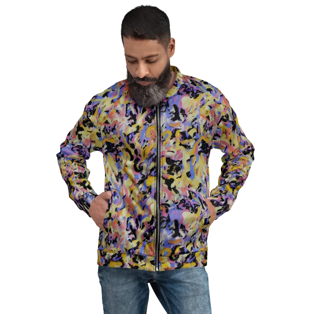 Electric Impression on Bomber Jacket — Front