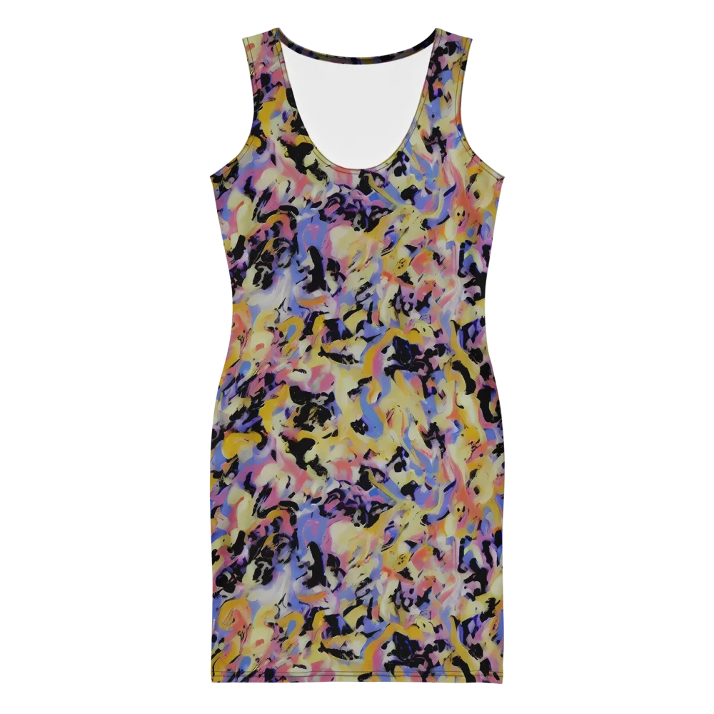 Electric Impression on Bodycon Dress — Front